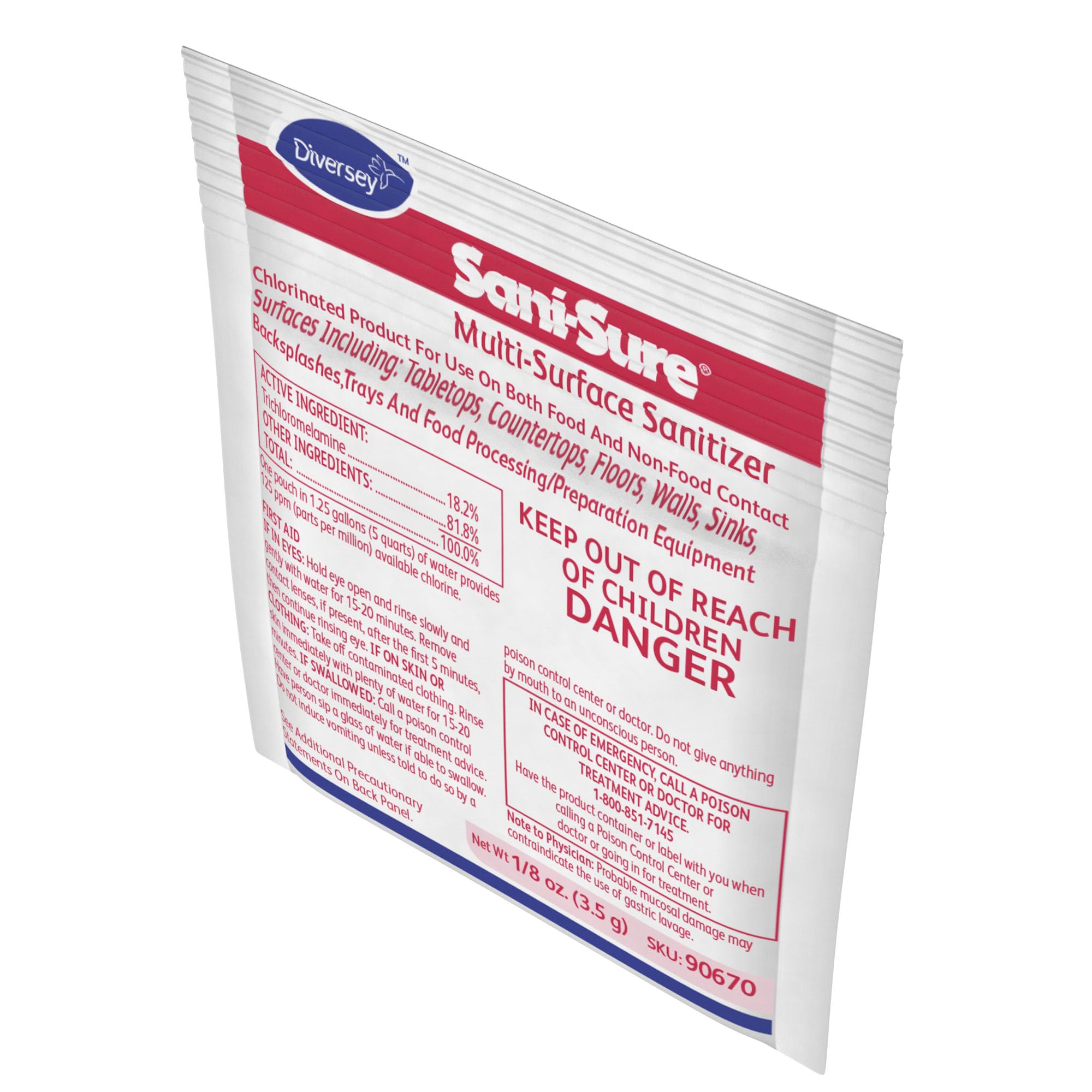 Amazon.com: Diversey Sani-Sure Multi-Surface Sanitizer, 100 x
